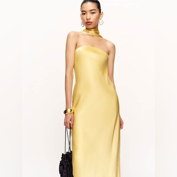 Reformation Oren Silk Dress, size XS - Picture 4 of 10